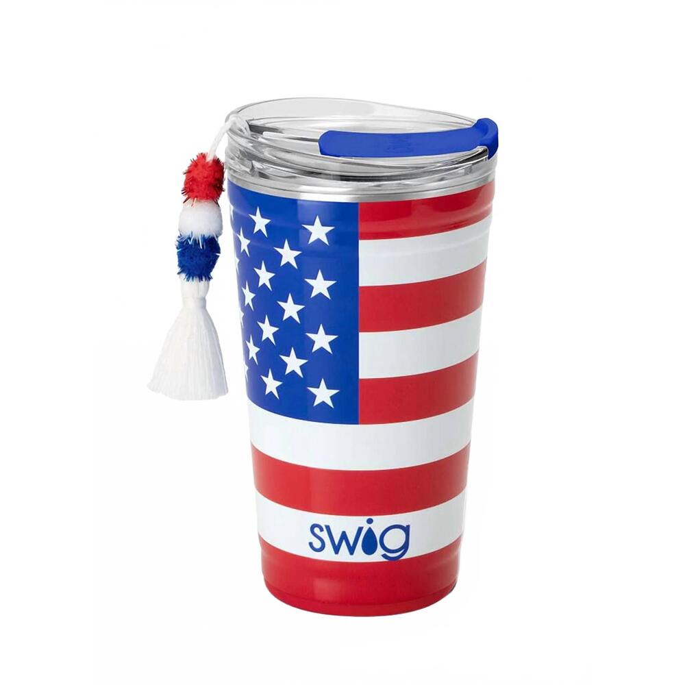 NEW SWIG LIFE all american party cup - 24oz in american flag